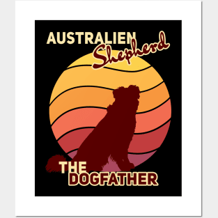 Australien Shepherd The Dogfather Posters and Art